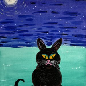 Black beauty - Fine Art Greeting Card