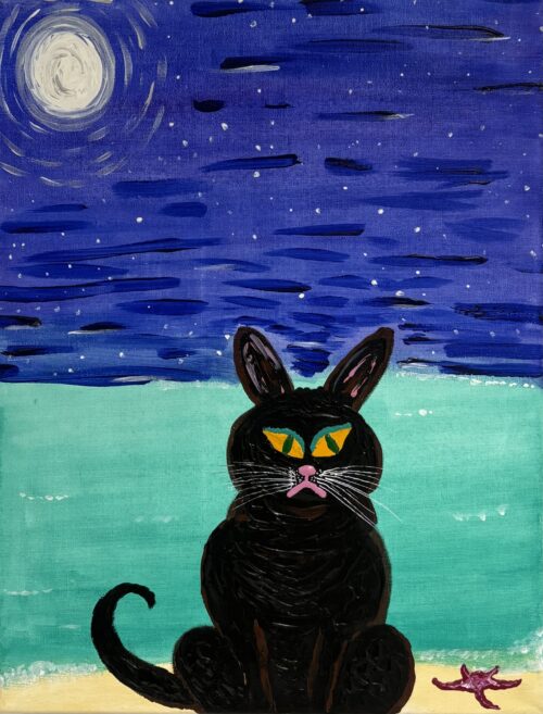 Black beauty - Fine Art Greeting Card